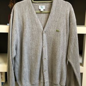 Vintage 80s Izod Lacoste cardigan